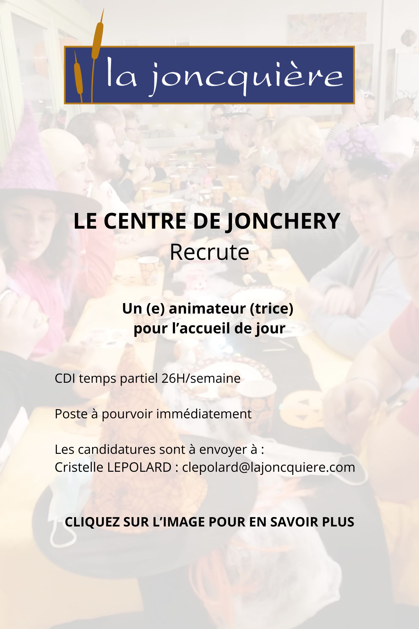 Offre d'emploi animateur accueil de jour