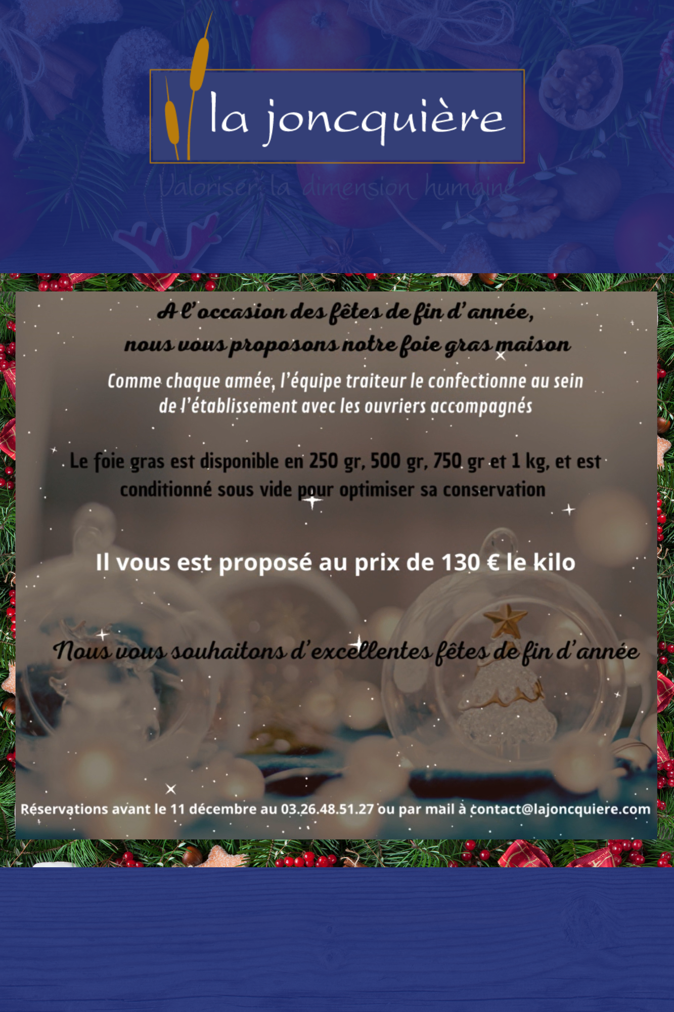 vente foie gras jonchery
